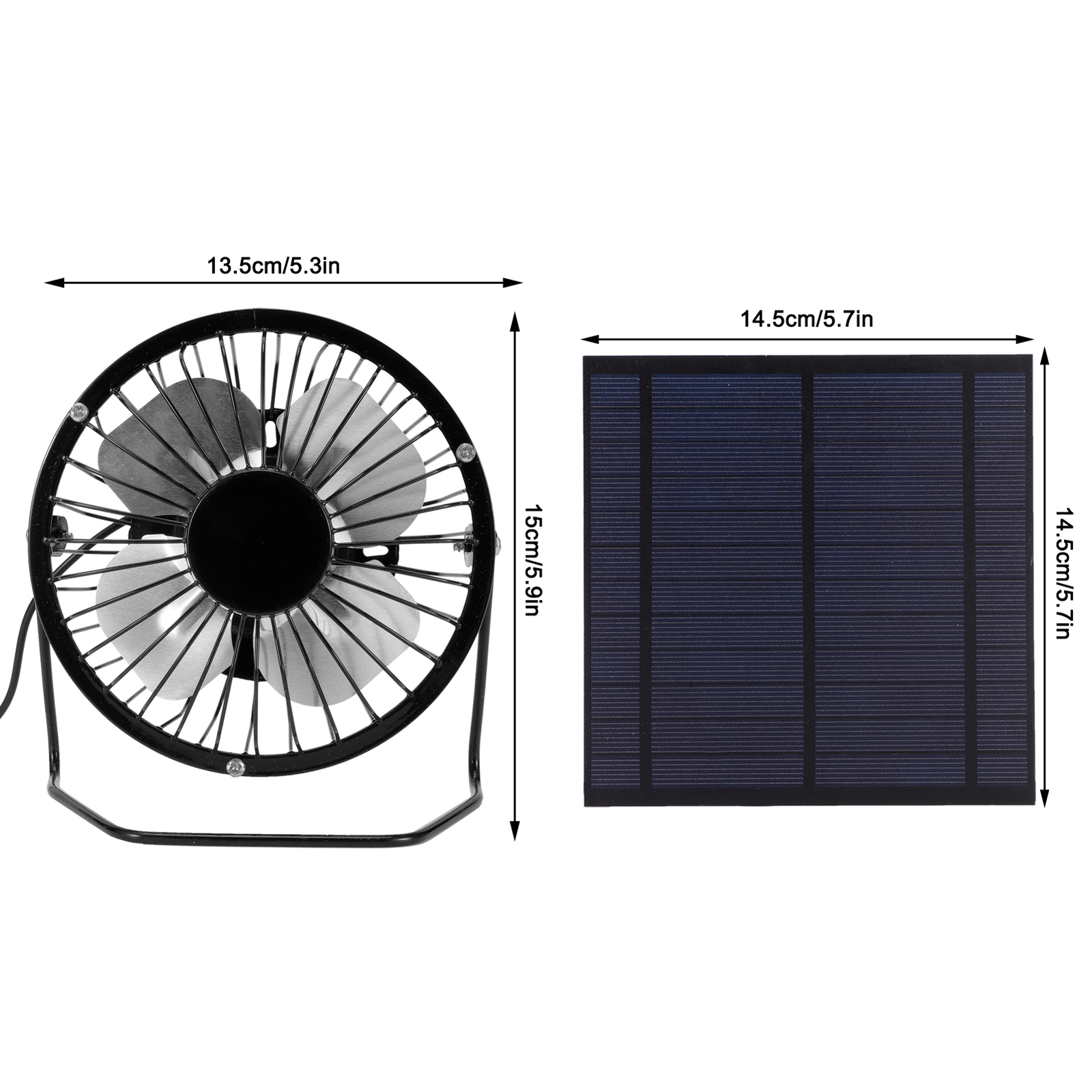 5W Mini Solar Panel With Cooling Fan Photovoltaic Solar Panel Set For Greenhouse