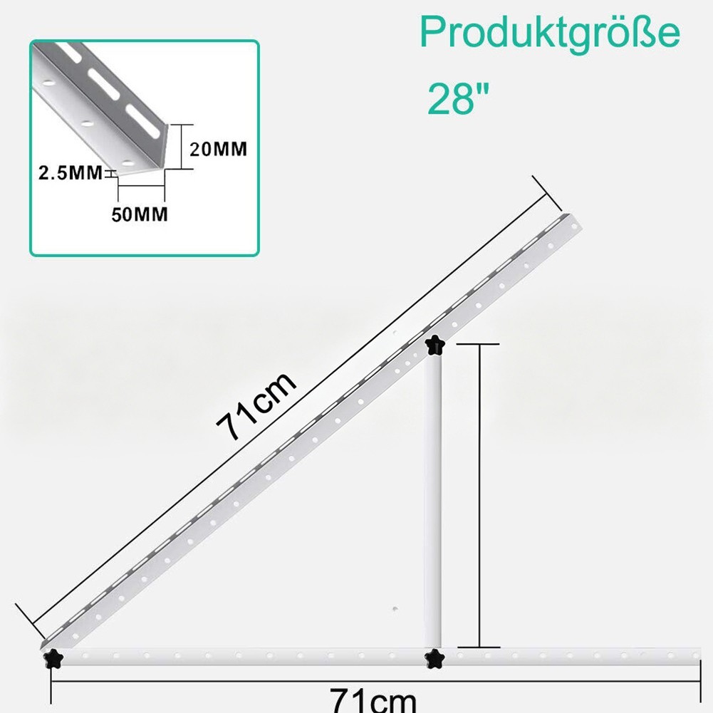 Lightweight Photovoltaic Mount for 100W 150W 250W 300W Panels RV Yacht Use