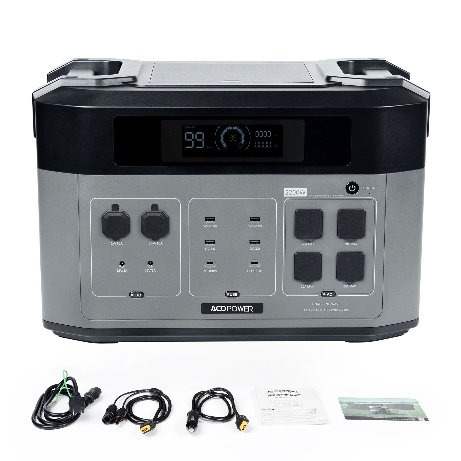 ⭐️AP BP2000 Solar Generator 2200W and 16384Wh Huge Capacity, 6 Charging Ways⭐️