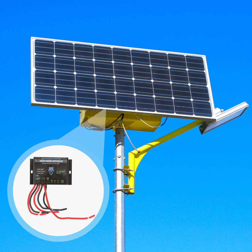 Mppt Charge Controller Solar Regulator Panel Charging Battery Waterproof