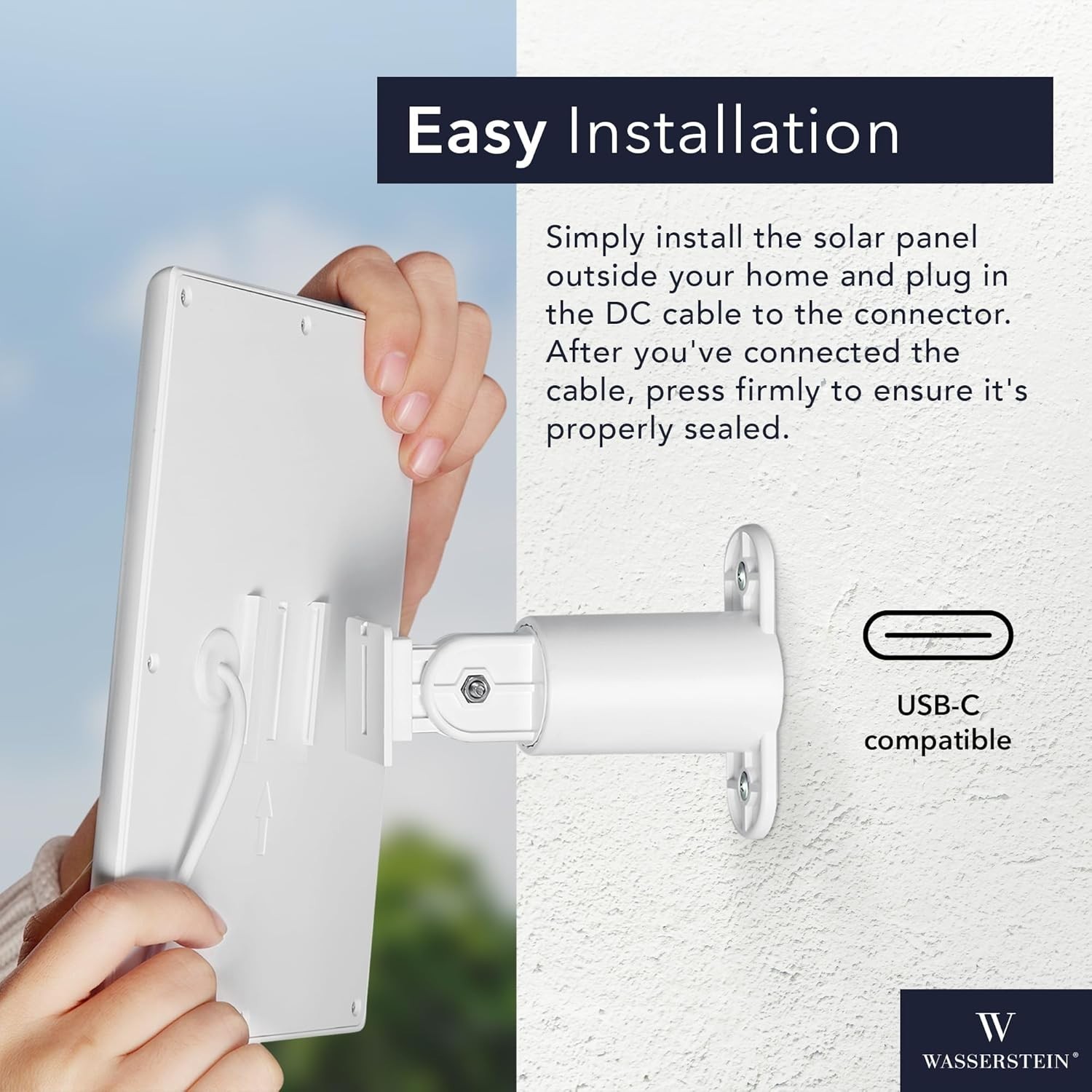 Solar Panel Compatible with Ring Spotlight Cam/Plus/Pro Battery, Stick Up Cam…