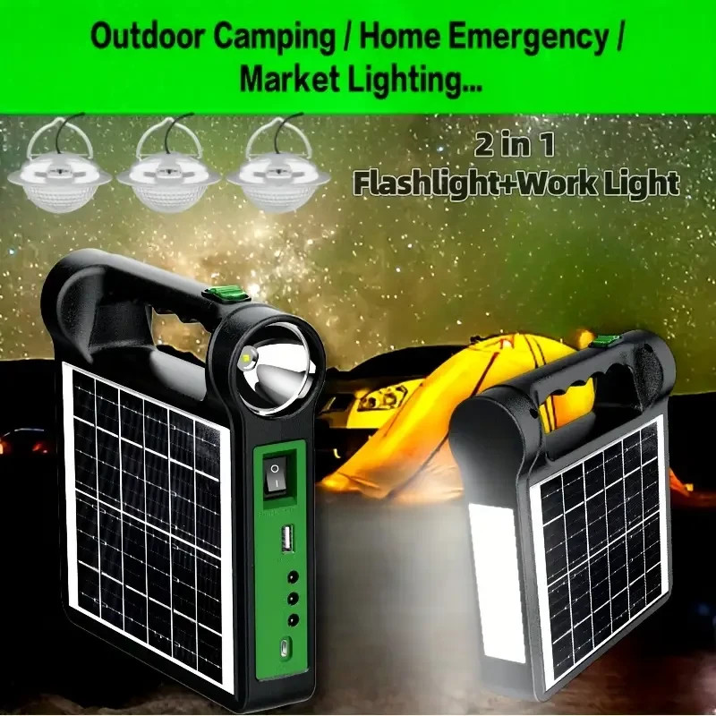 Portable Power Station 6000mAh Solar Generator Perfect for Home RV or Camping