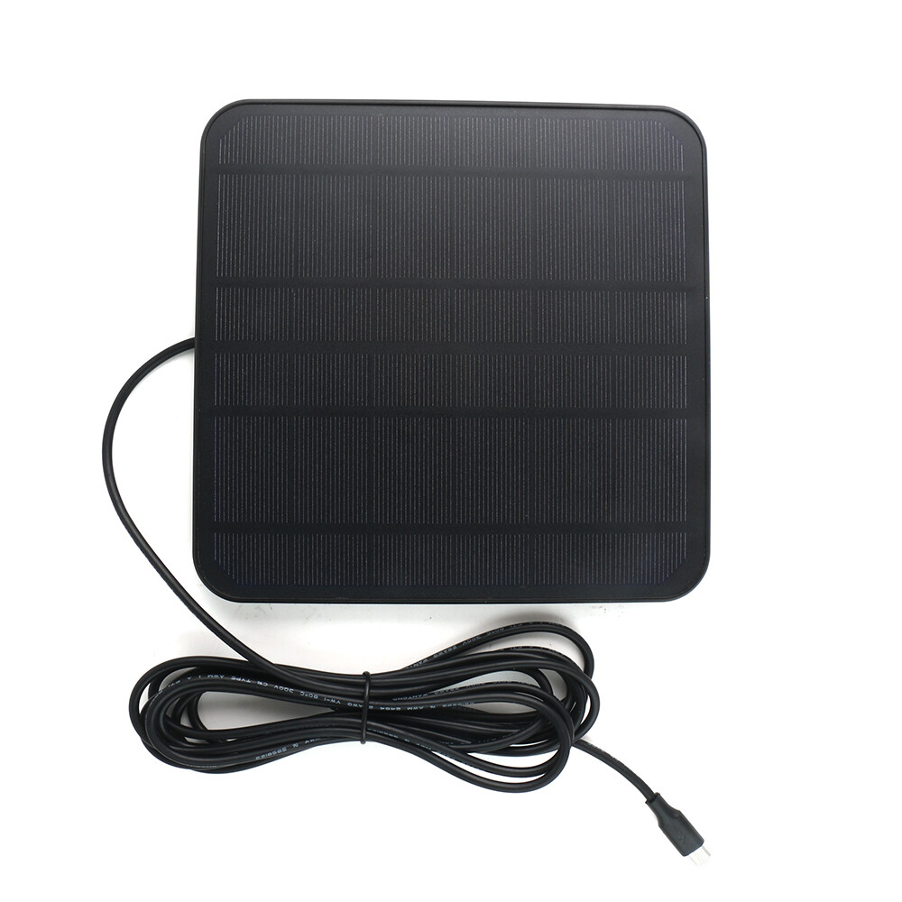 4W 5V Solar Panel Charger for Ring Video Doorbell 2/ 3/3+ /4 with 10ft Cable
