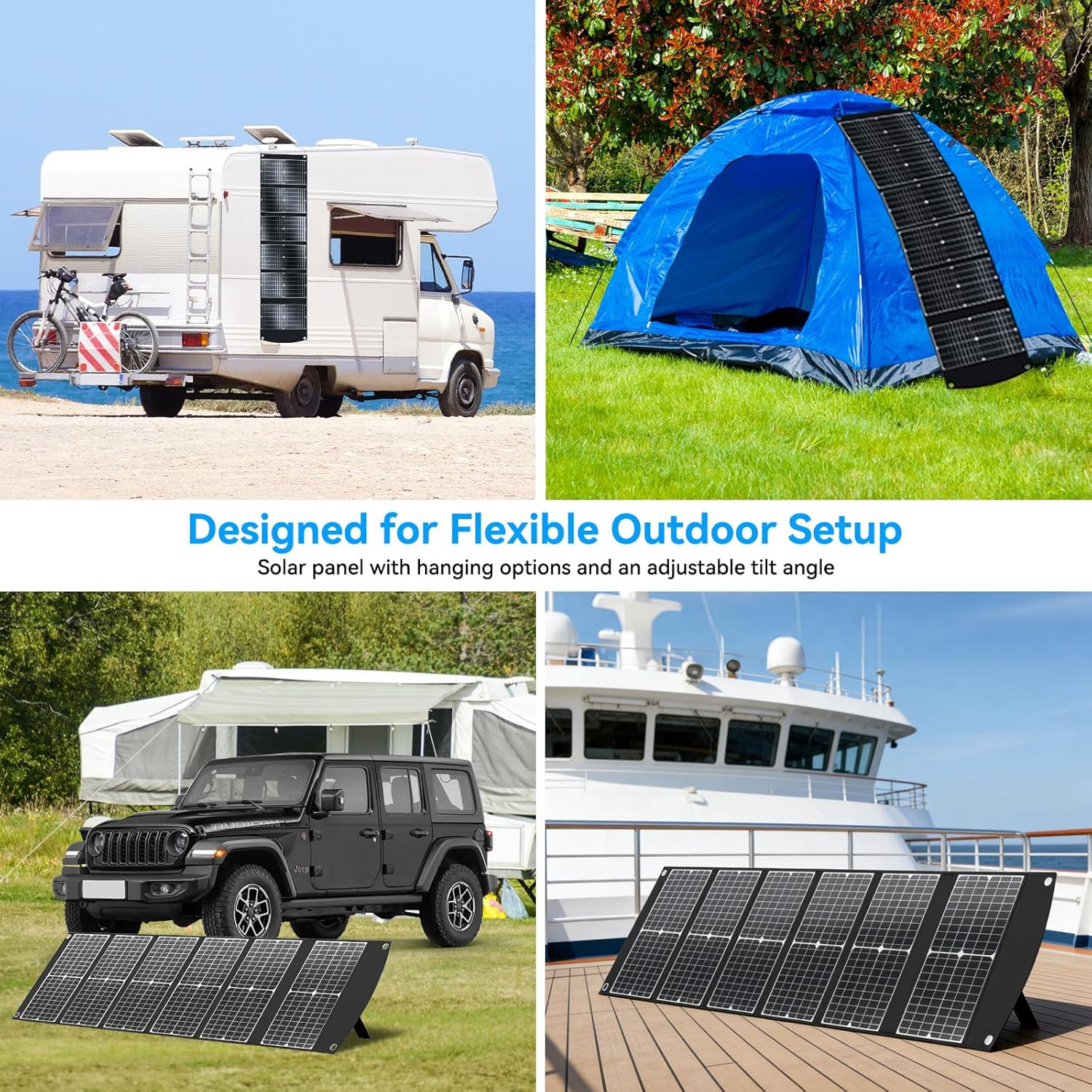 Ecosonique 100W Portable Solar Panel Lightweight Foldable, 23.5% Efficiency, 20V
