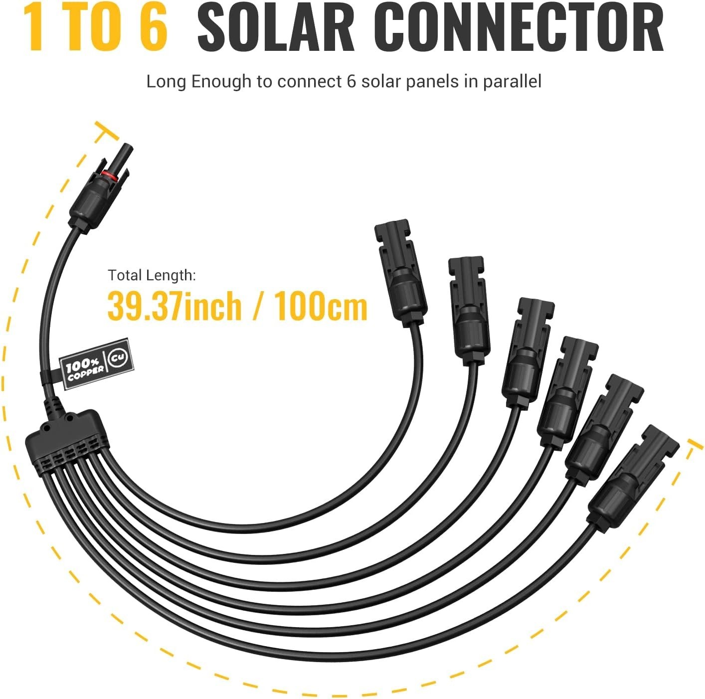 Durable Solar Y Connectors – Easy Installation, 1000V DC, Wide Compatibility
