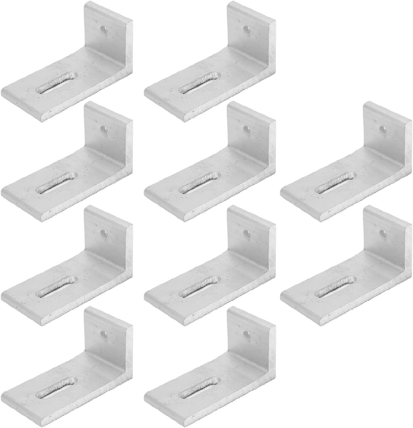 10-Pack Heavy-Duty Aluminum Alloy L-Foot Solar Mounts Photovoltaic Panel Mountin