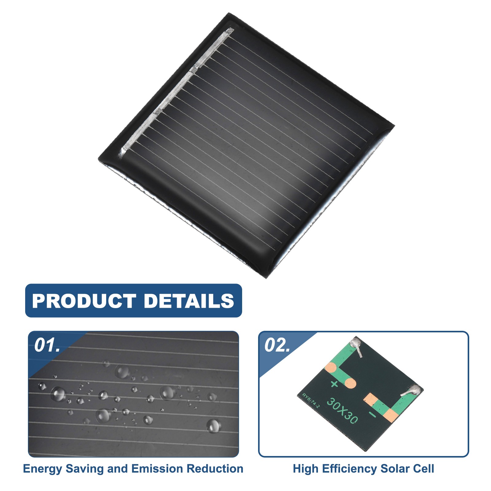 8PCS 1.5V 0.09W 0.06A Mini Solar Panels for Solar Power Small Solar Cells