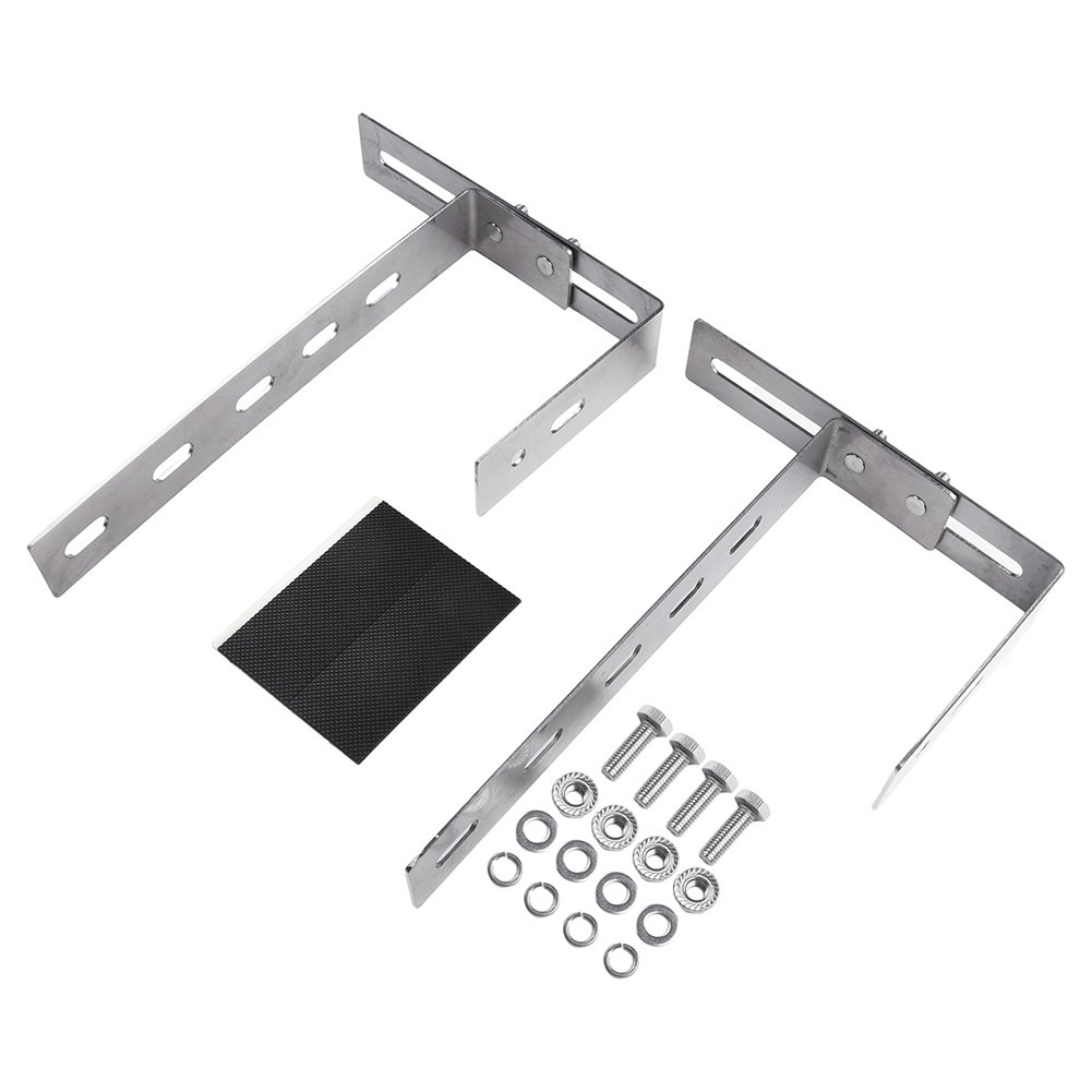 For Balcony Adjustable Solar Panel Holder Hooks Stainless Steel Mounting Kit
