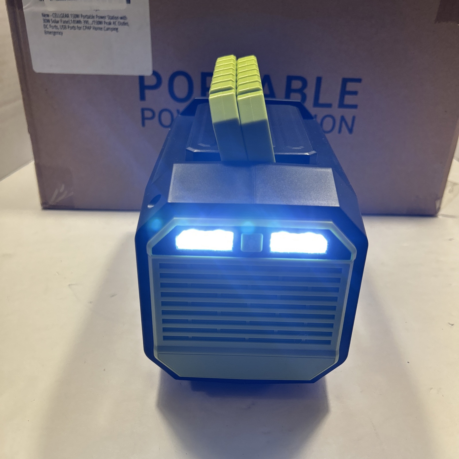 Cellgear 150W Portable Power Station with 30W Solar Panel,145Wh 39000mAh Camping