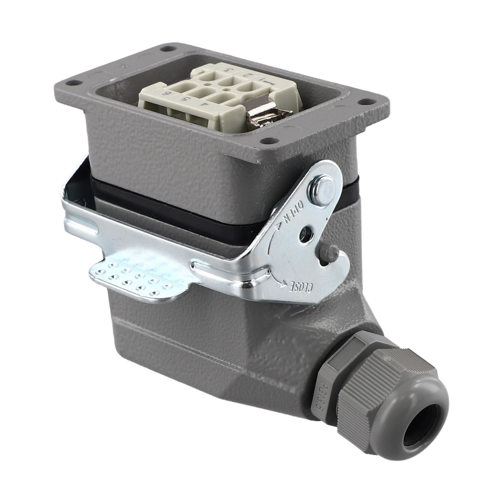Reliable 6 Pin Industrial Rectangular Connector Resistant to Extreme Conditions