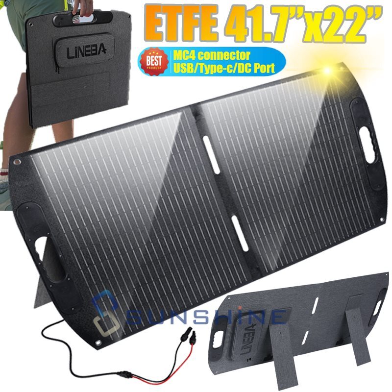 100W Mono Solar Panel 23.4% High Efficiency Farm Home Shed Rooftop On/Off Grid