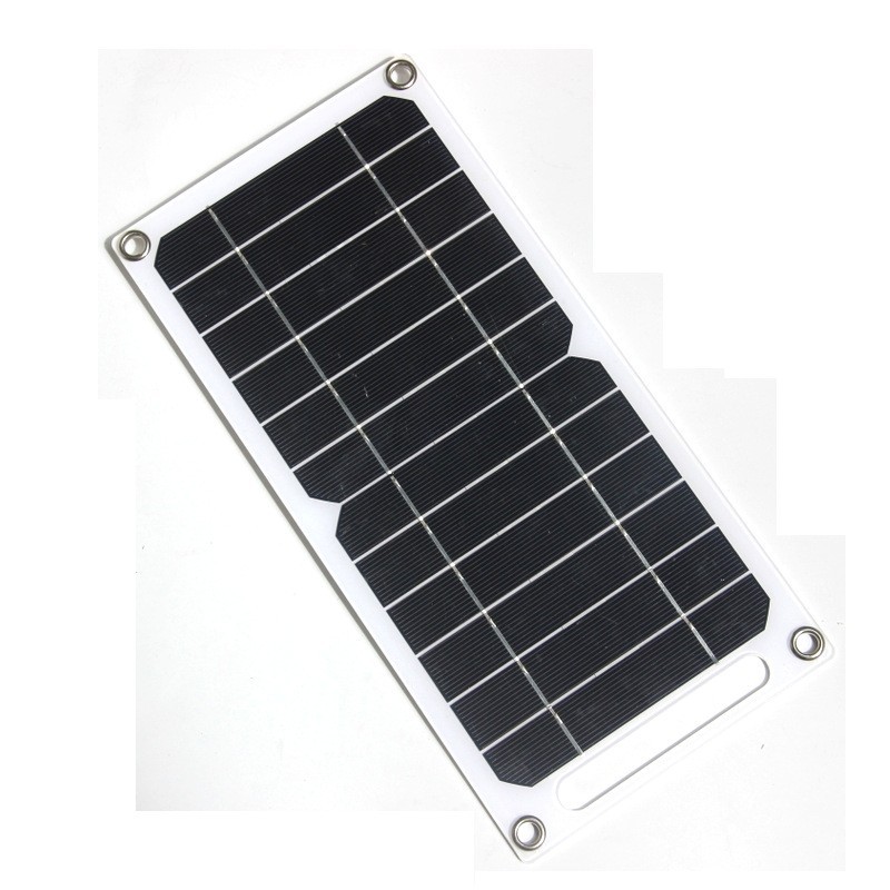 10W 5V Monocrystalline Silicon Solar Panel Charger USB Port Cell Phone Camping