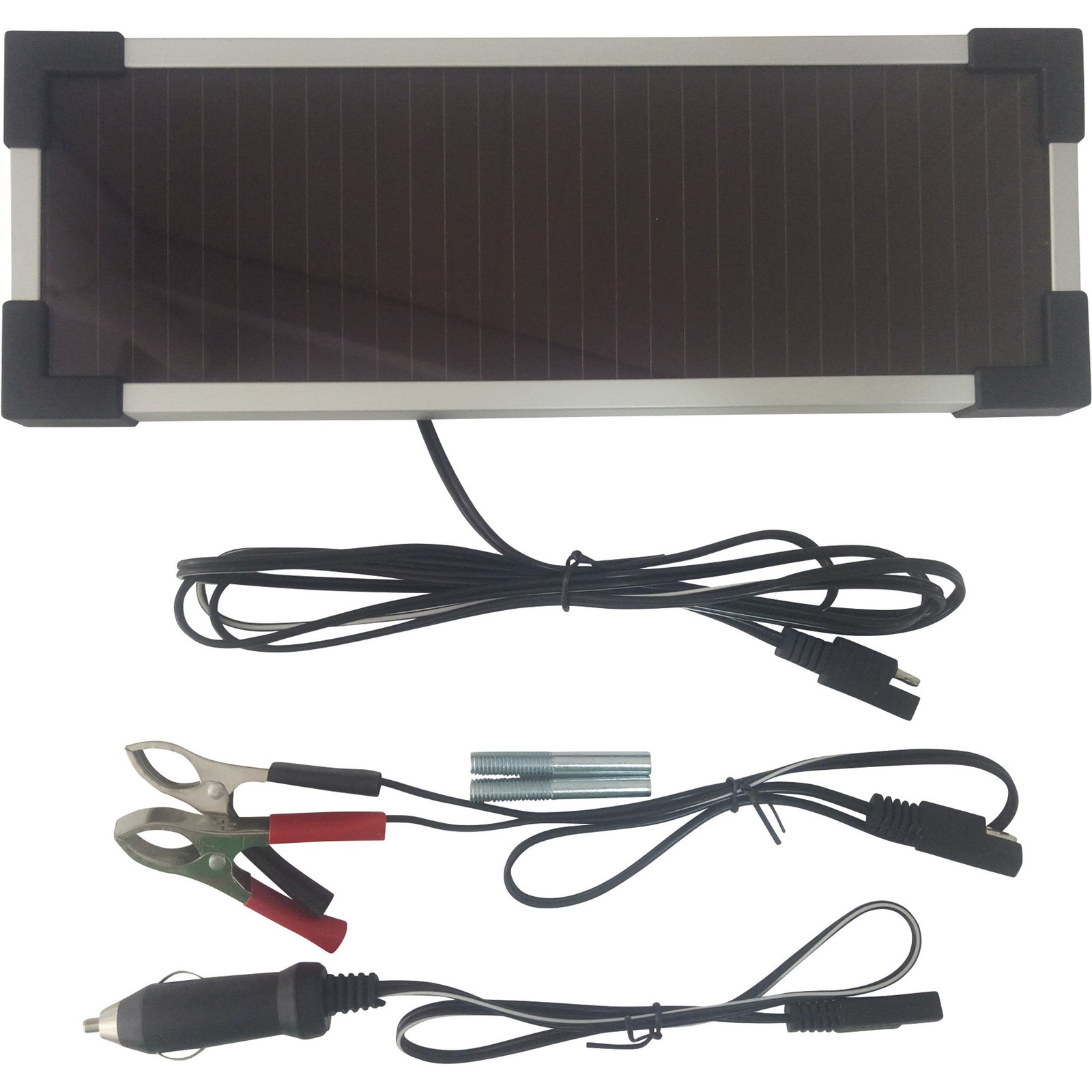 Nature Power Amorphous Solar Panel Battery Maintainer Kit, 2 Watts, Model# 14002