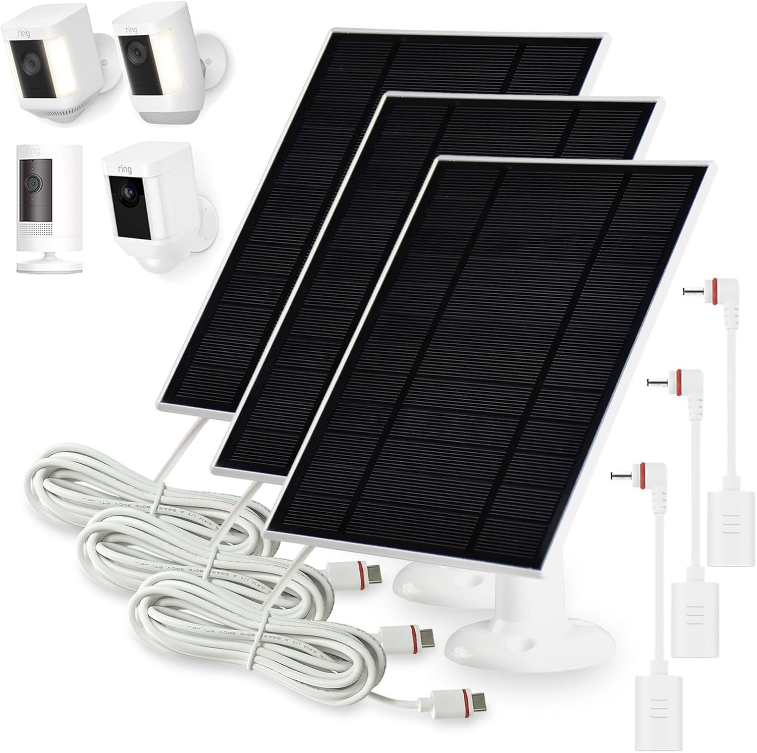 Solar Panel for Ring Stick Up and Spotlight