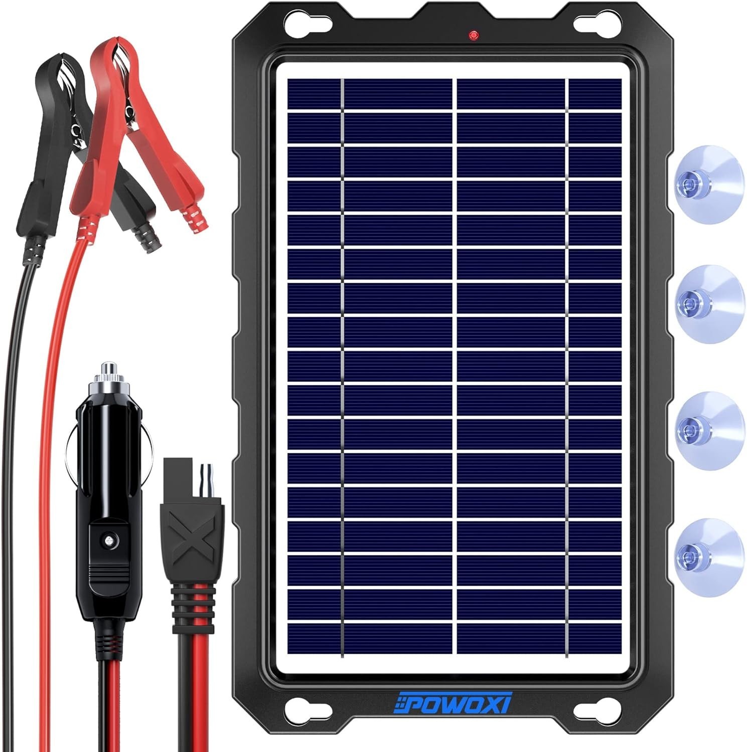 All-in-One 7.5W Solar Trickle Charger with Built-in Protection for 12V Systems