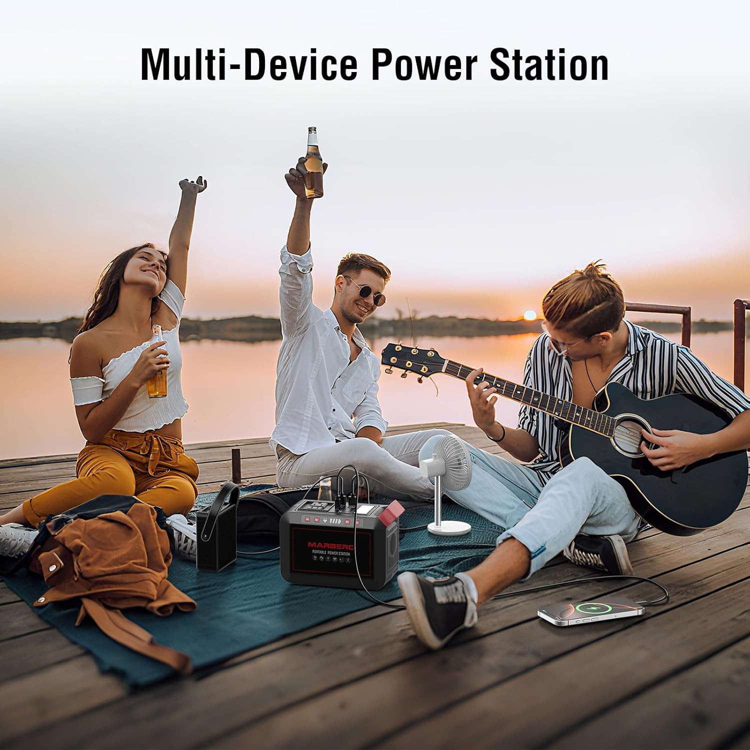 237Wh Solar Generator with Solar Panel Included Portable Power Station 300W Pure