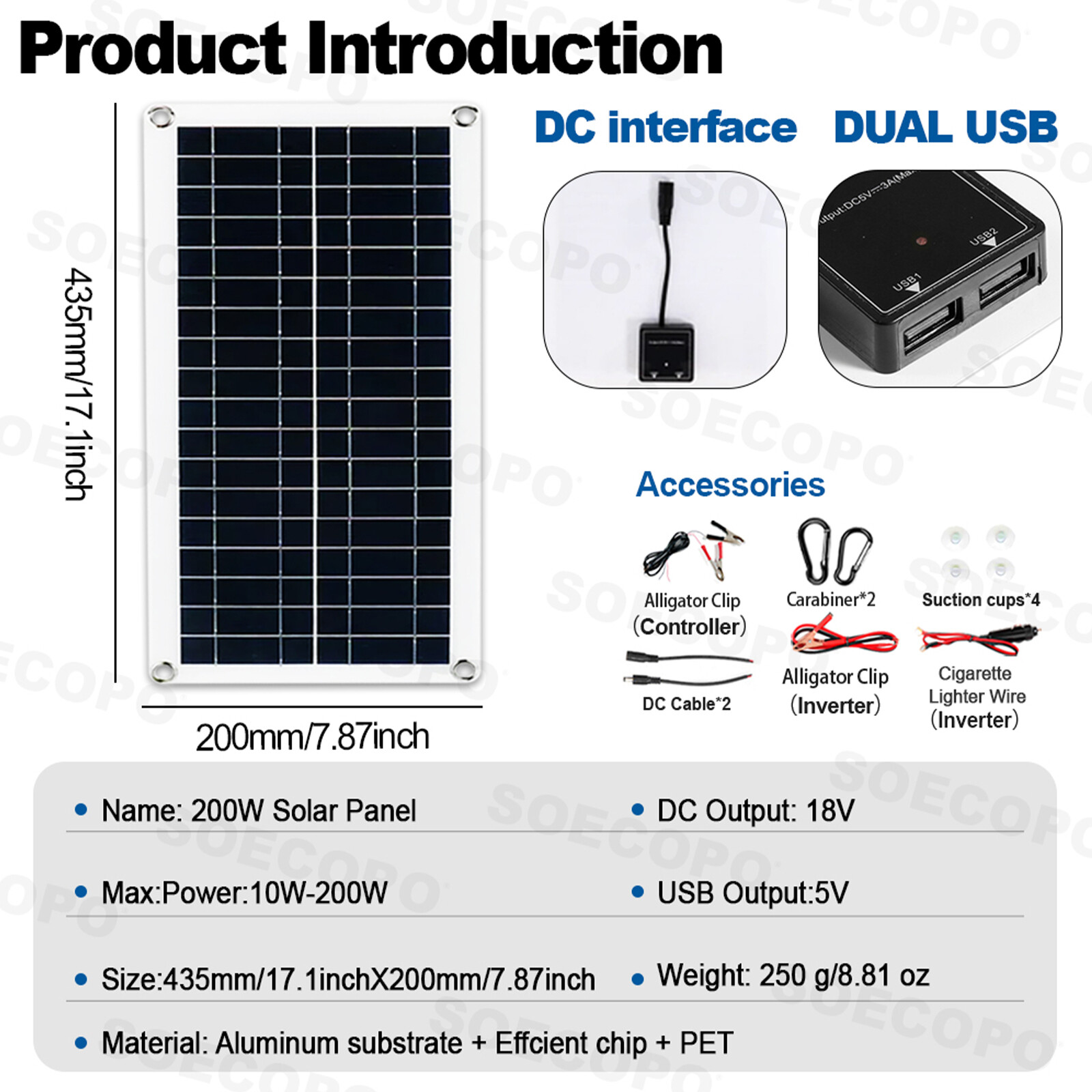 6000W-Complete Solar Panel Kit Solar Power Generator 100A Home 110V/220V SystRB