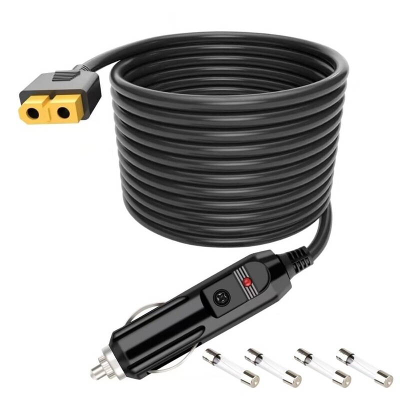 12V/24V Car Power Extension Cable with XT60 Plug for Portable Energy Needs