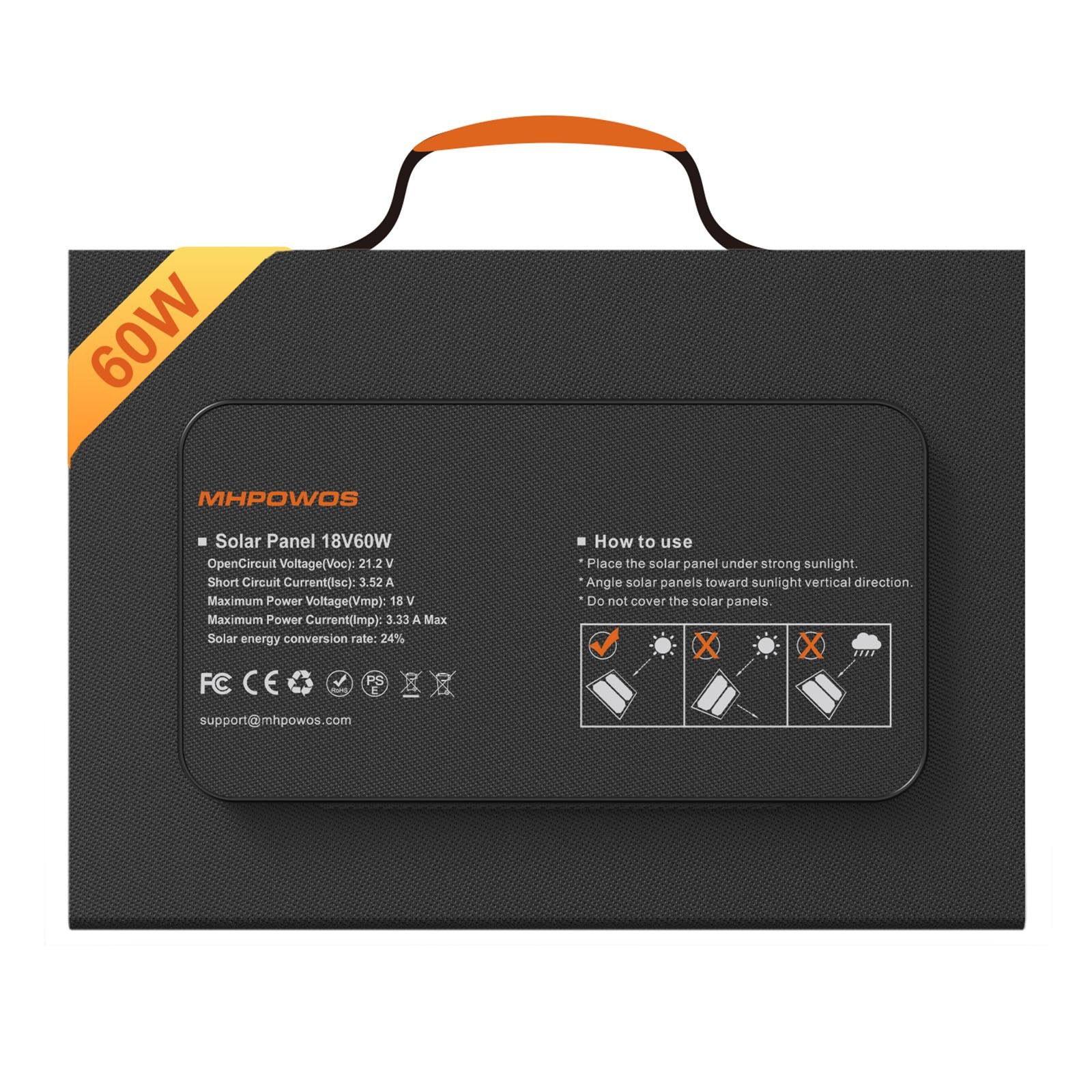 60W Solar Panel for Anker Power Bank Power Station 60,000mAh Portable Generator