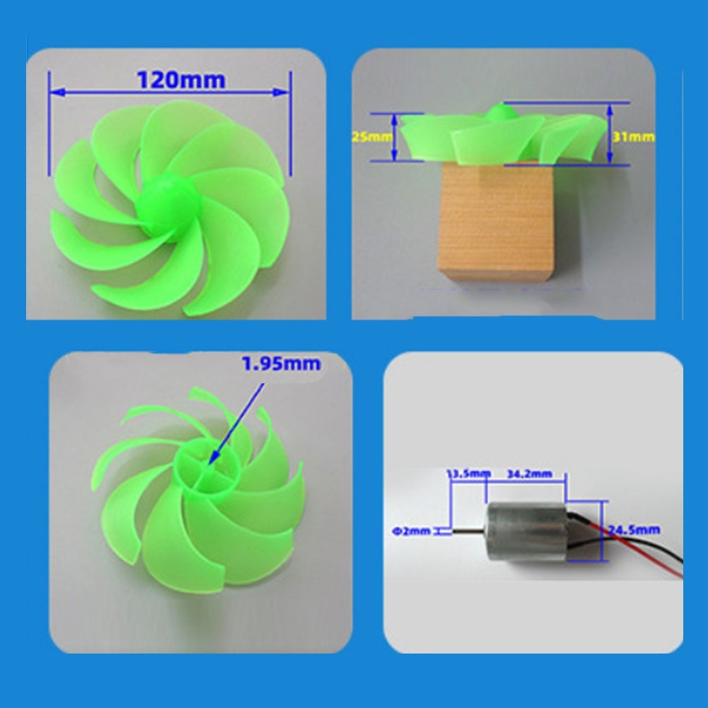 360 Degree Rotating Wind Turbine Kit for Hands On Renewable Energy Education