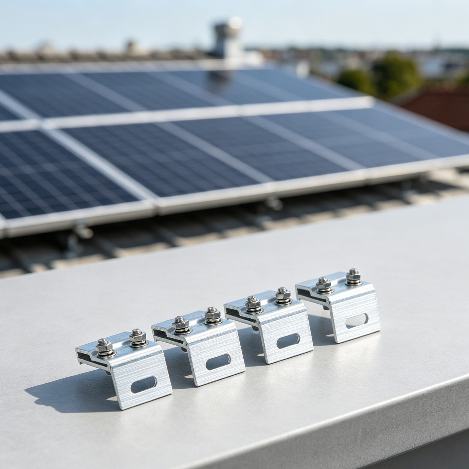 Aluminum Solar Roof Clamp for Standing Seam Applications 1pc or 4pcs Set
