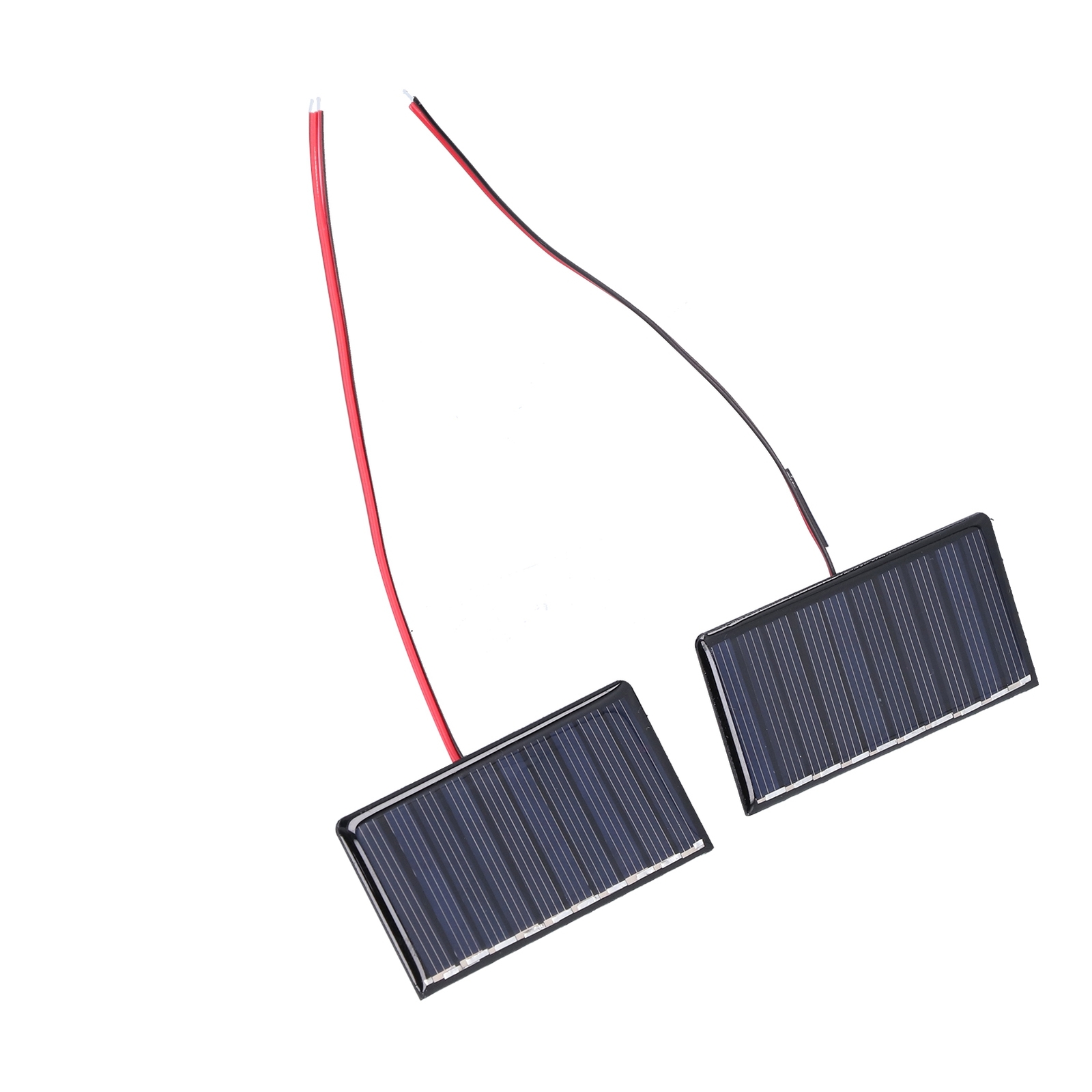 2Pcs Micro Mini Solar Cells 68x36mm 0.3W 5V Polysilicon Micro Solar Panel