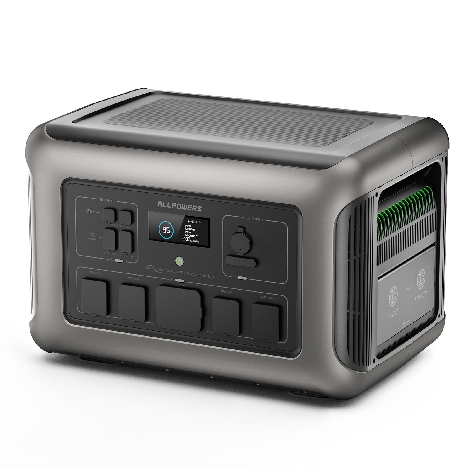 ALLPOWERS R3500 Portable Power Station 3168Wh RV UPS Solar Generator Home Backup