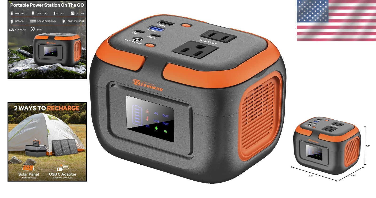 Lightweight 120W Portable Generator with USB-C and AC Outlet – Adventure Ready