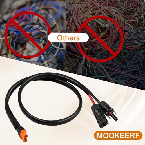 Solar to XT60i Cable 10AWG with Flame Retardant Sleeving – 3FT