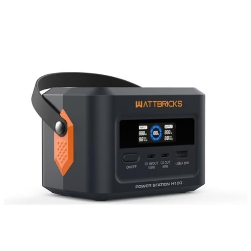 120W Portable Power Station, 99.2Wh, USB-C 100W, Solar Generator for Camping, RV
