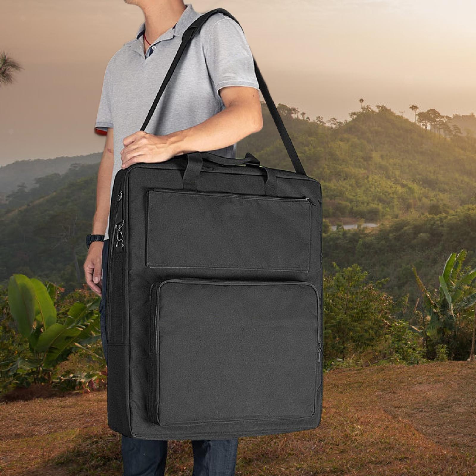 Solar Panel Storage Bag with Strap Waterproof Portable Utility Travel Case Solar