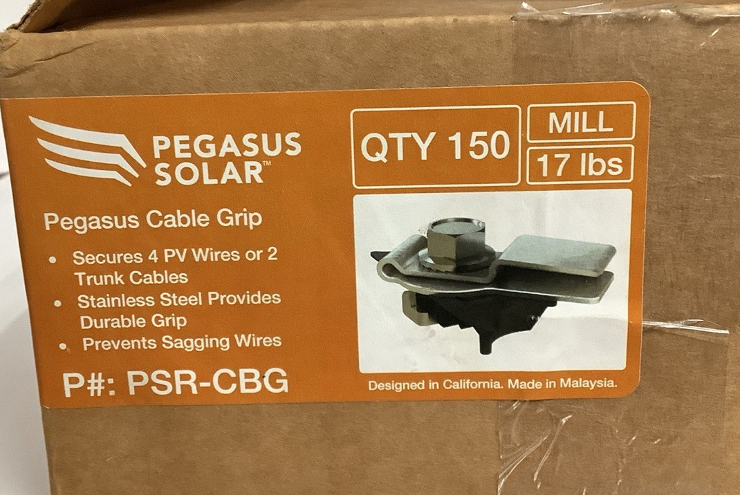 case of 150 pcs PEGASUS p# SOLAR PSR-CBG Cable Grips