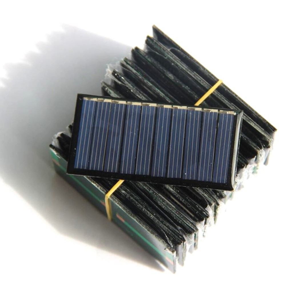 5pcs Polysilicon Solar Panels 30x60mm for Solar Garden Lights and More