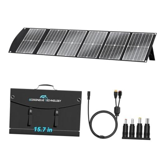 Portable Solar Panel Extremely Lightweight Compact Foldable with USB 100W