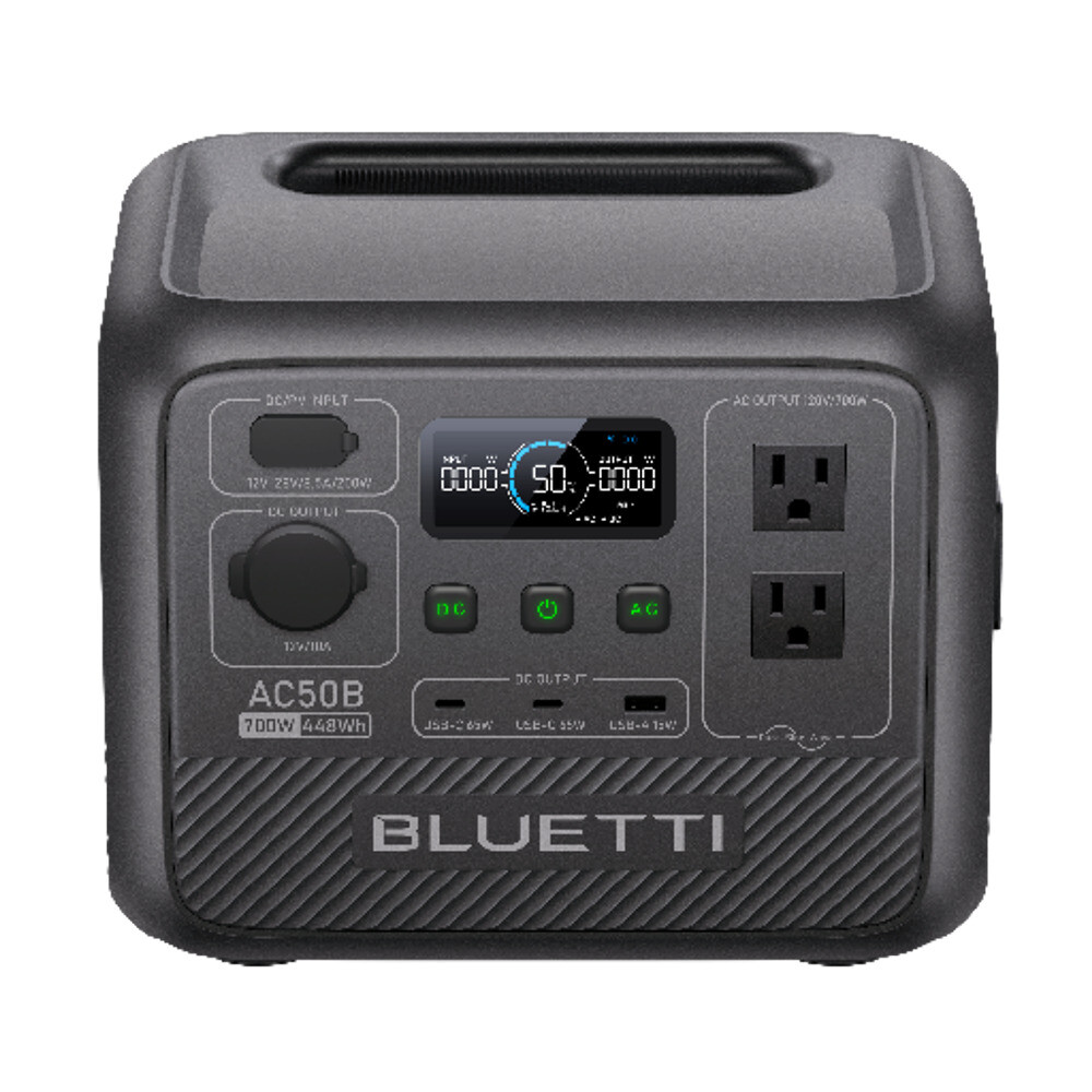 BLUETTI AC50B 700W 448Wh Portable Power Station Generator for Trip Camping Gear