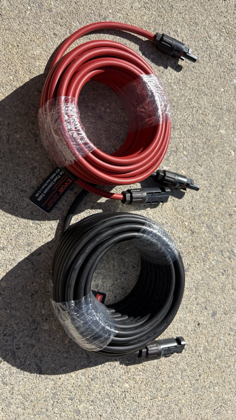 VEVOR 30ft Solar Panel Extension Cable 10AWG