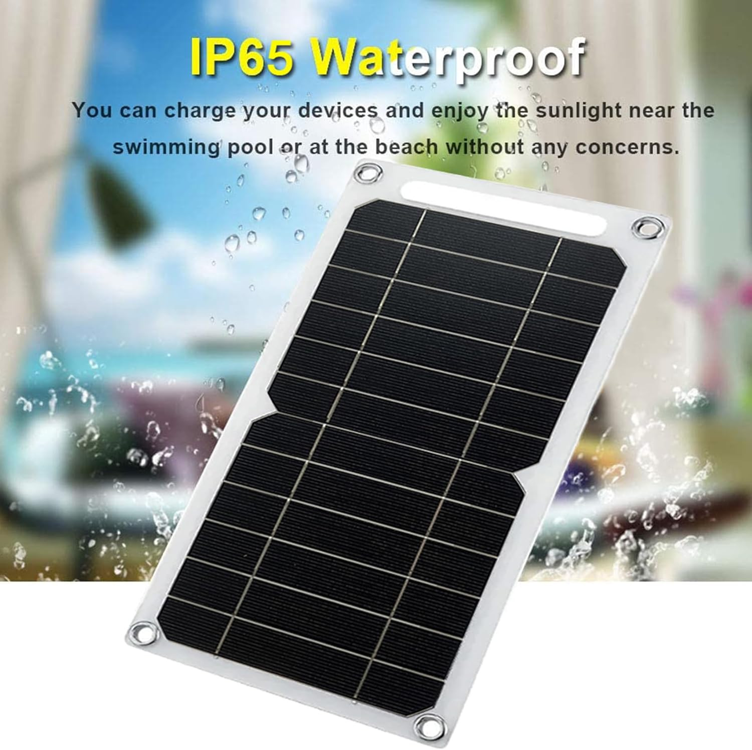 Mini 5V 6W USB Solar Panel, Portable 5 Volt 6 Watt High Efficiency Monocrystalli