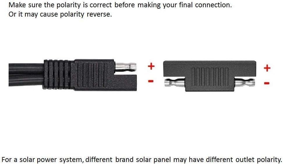 SAE Polarity Reverse Adapter Connectors for SAE Quick Disconnect Extension Ca…