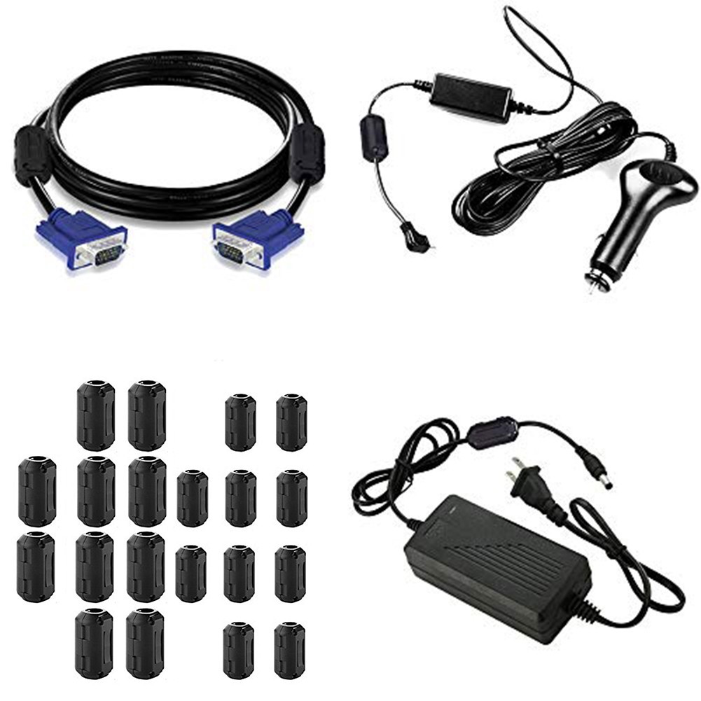 20pcs Clip On Ferrite Core Beads for Ring Core Noise Suppression 7mm and 13mm