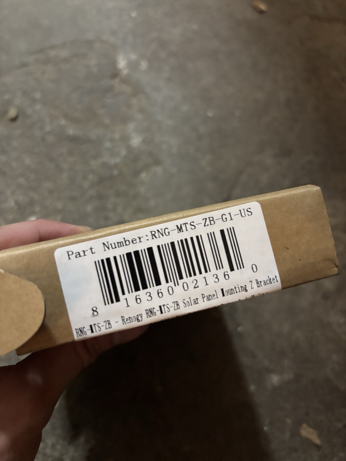 RENOGY RNG-MTS-ZB-G1-US Z-BRACKET MOUNT KIT FOR SOLAR PANEL; Mounts To Single