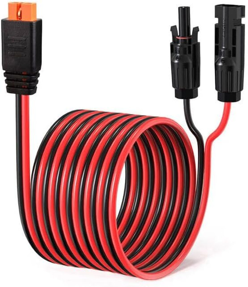 10AWG Solar to Xt60I Charging Cable Solar Panel Extention Cable for Portable Pow