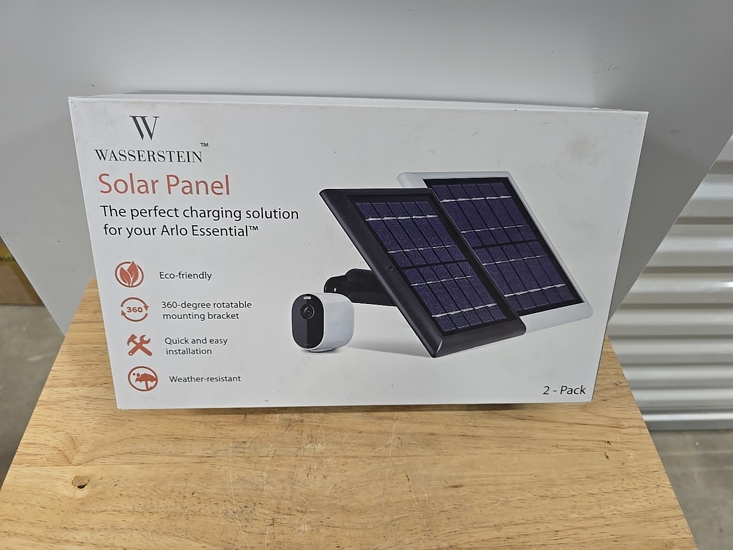 Wasserstein Arlo Essential Spotlight/XL Spotlight Camera White Solar panel 2pk