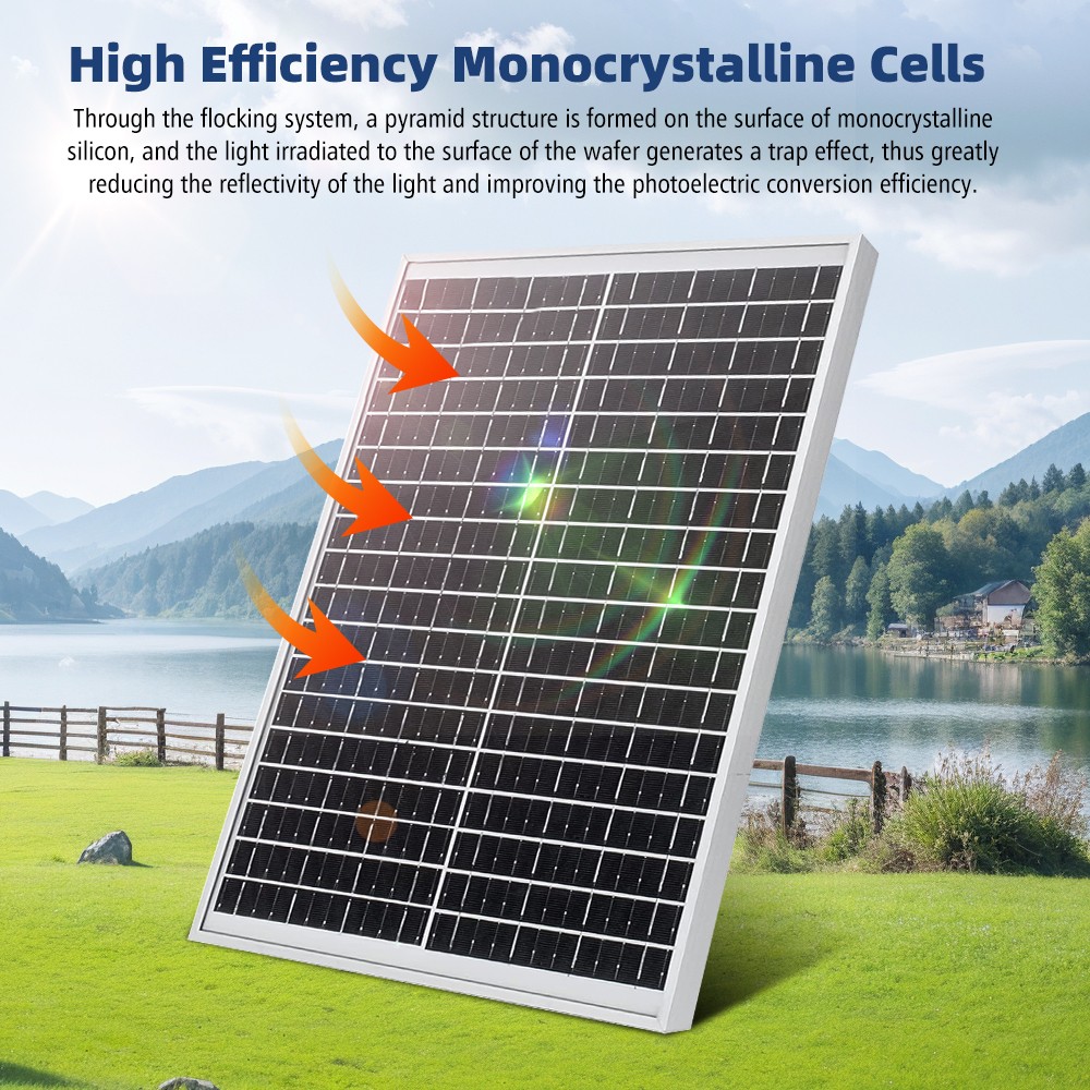 200W Watt 12V Mono Solar Panel Charging Battery Power RV Home Boat Camp Off-Grid