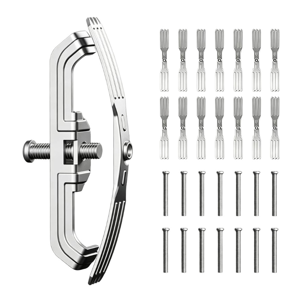 Steel Socket Box Repair Brackets 20pcs + 1 Installation Tool for 86-Type