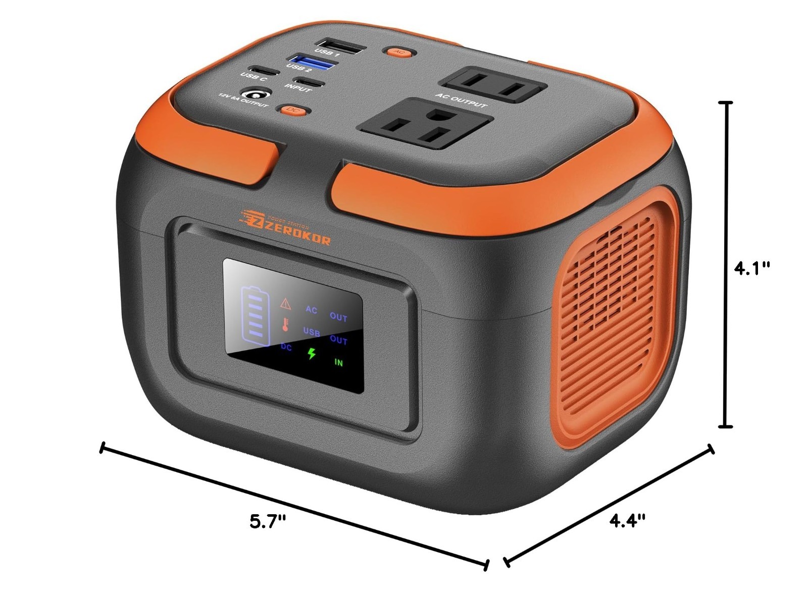 120W Portable Power Station & Generator, 97.6Wh Battery Pack with AC Outlet & US