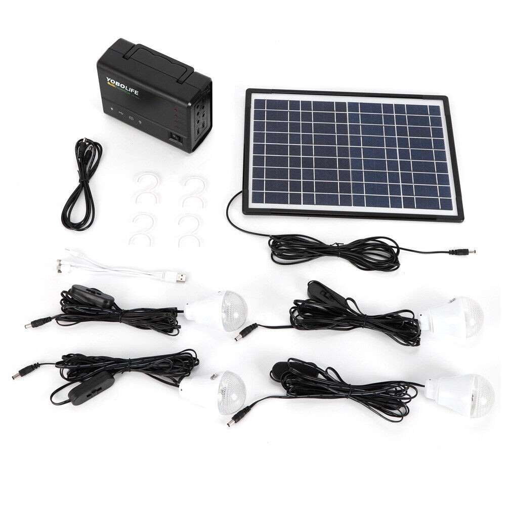 Portable Power Station with Solar Panel Outdoor Generator Power Supply for Home
