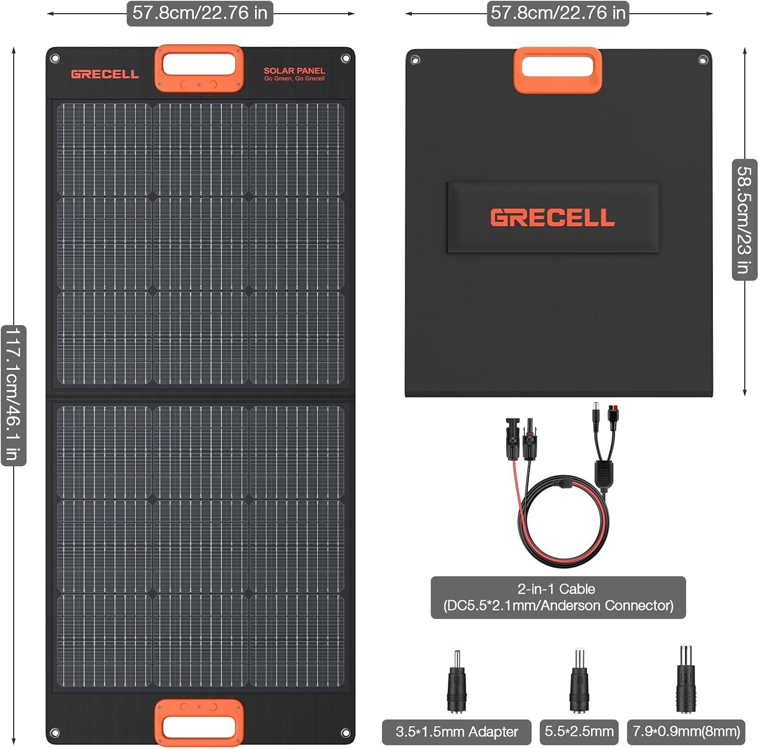20V High-Efficiency Solar Charger – Compact 100W Panel for Travel & Adventure