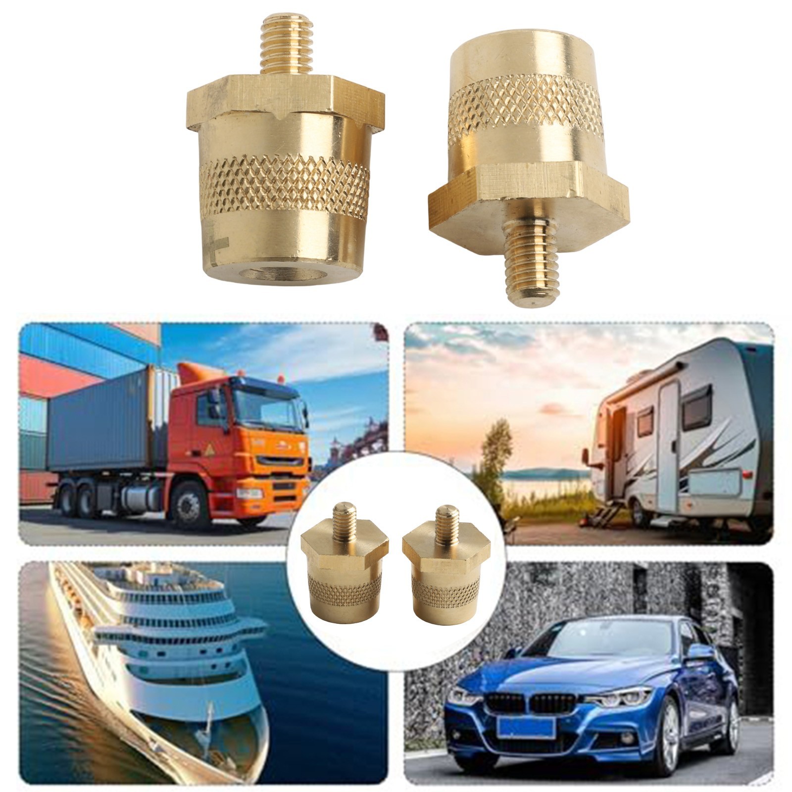 Adequate Electrical Connectivity with Reliable Brass Adapter Set (M6/M8)