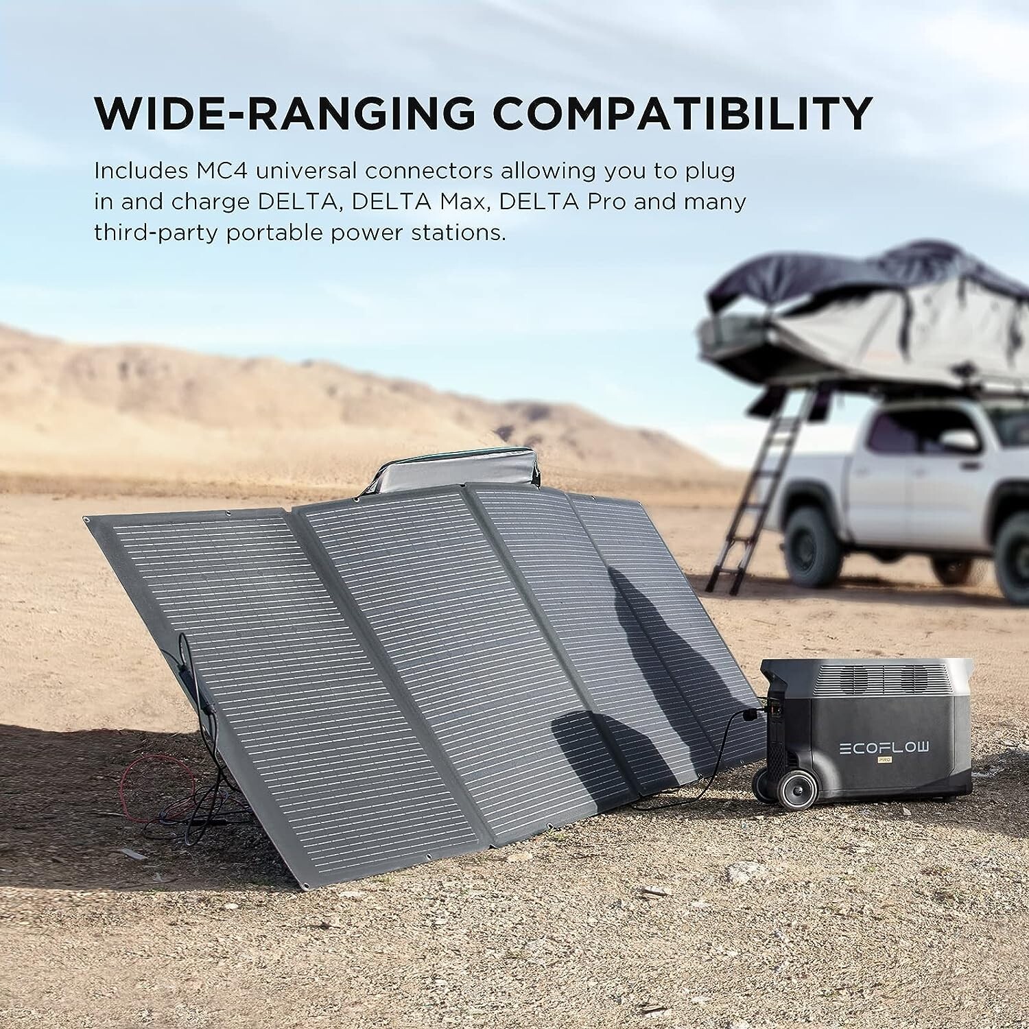 EcoFlow 400W Portable Solar Panel Foldable Solar Modules for Camping Used