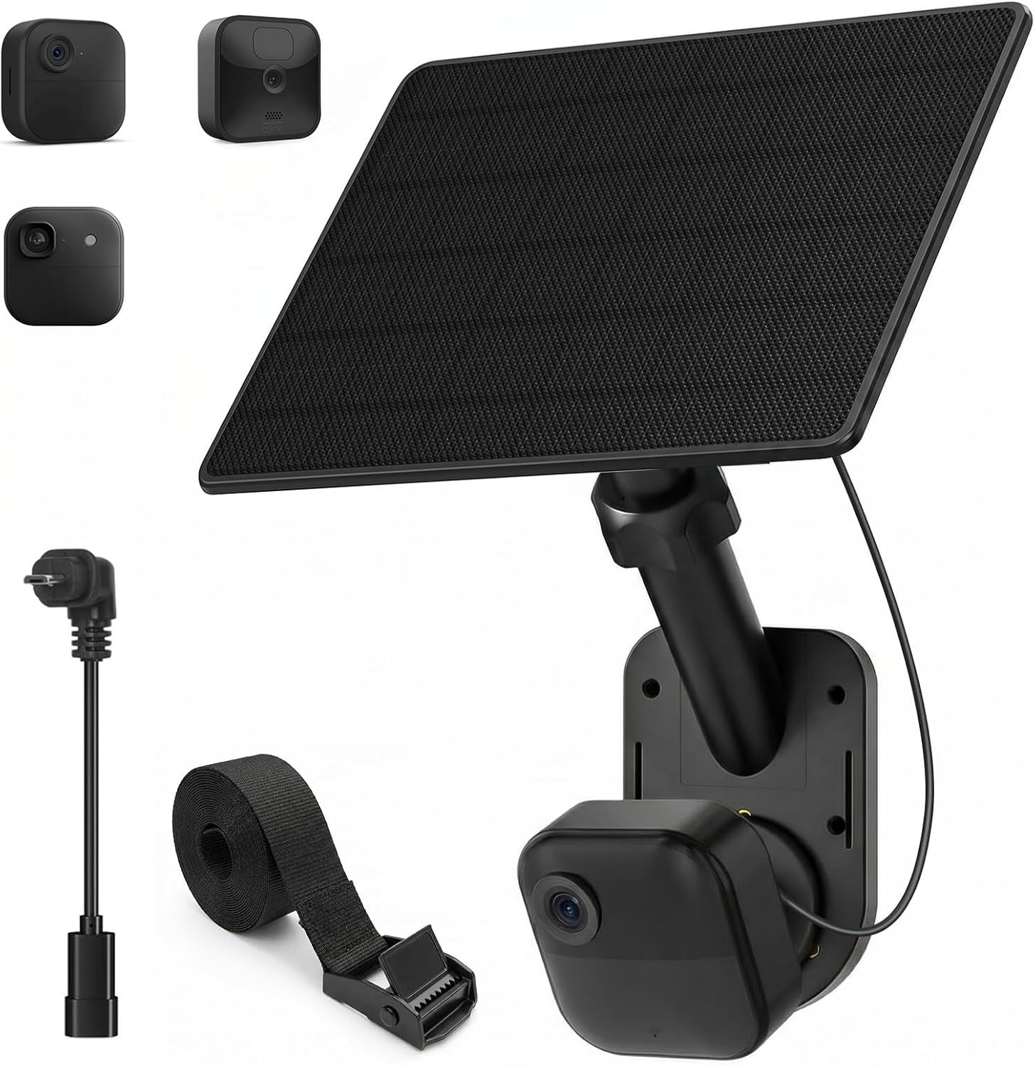 6W Solar Charging Mount for Blink Outdoor Cameras, Adjustable Angle, IP67 Rated